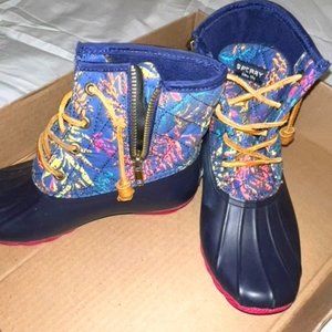 Sperry Duck Boots - Abstract - Size 5